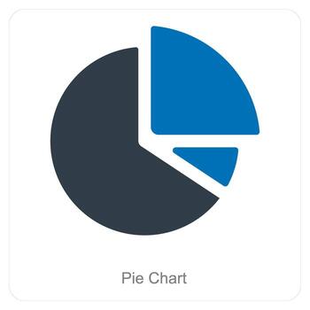 Pie Chart and diagram icon concept vector