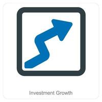 High Investment and diagram icon concept vector