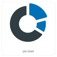 Pie Chart and diagram icon concept vector