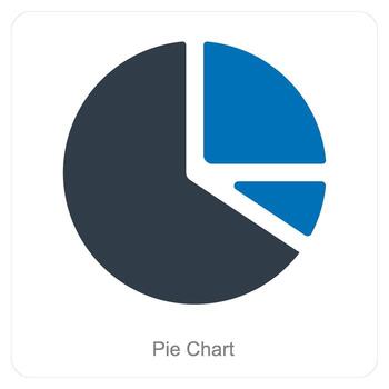 Pie Chart and diagram icon concept vector