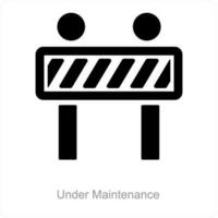 Under Maintenance and construction icon concept vector