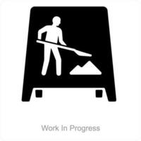 Work in Progress icon concept vector