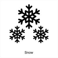 Snowfall and weather icon concept vector