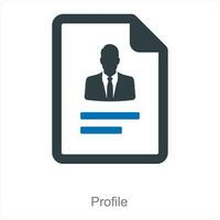 Profile and account icon concept vector