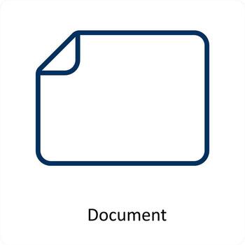 document and file icon concept vector