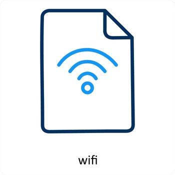 Wifi y conexión icono concepto vector
