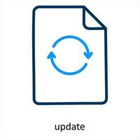 update and refresh icon concept vector