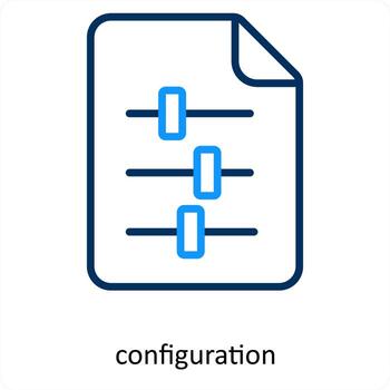configuración y mejoramiento icono concepto vector
