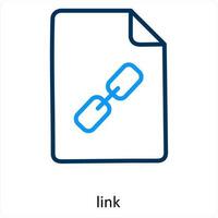 link and connect icon concept vector
