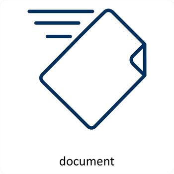 document and file icon concept vector
