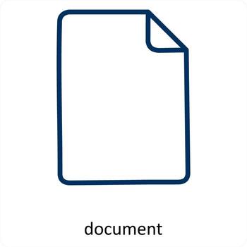 documento y archivo icono concepto vector