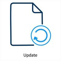 update and refresh icon concept vector