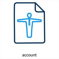 account and profile icon concept vector