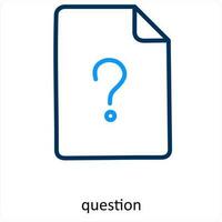 question and query icon concept vector