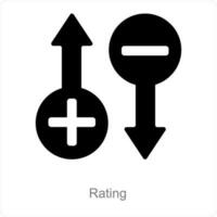 Rating and survey icon concept vector