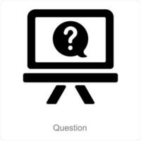 Question and help icon concept vector