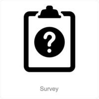 Survey and questionnaire icon concept vector