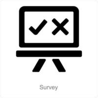 Survey and questionnaire icon concept vector