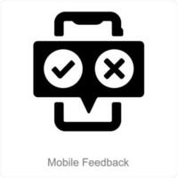 Mobile Survey and questionnaire icon concept vector