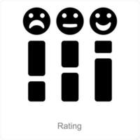 Rating and survey icon concept vector