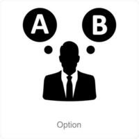 Option and choose icon concept vector
