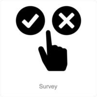 Survey and questionnaire icon concept vector