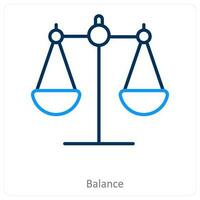 equilibrar y justicia icono concepto vector