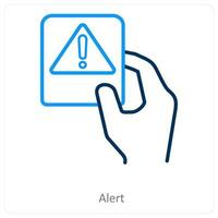 alert and warning icon concept vector