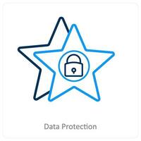 data protection and gdpr icon concept vector