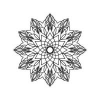 Mandala Coloring book. wallpaper design, tile pattern, shirt, greeting card, sticker, lace pattern and tattoo. decoration for interior design. Vector ethnic oriental circle ornament. white background