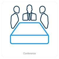 Conference and meeting icon concept vector