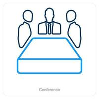 Conference and meeting icon concept vector