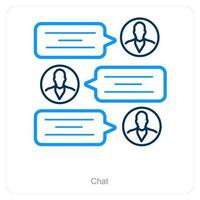 Chat and conversation icon concept vector