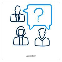 Question and query icon concept vector