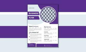 Modern Business Flyer Design Template vector