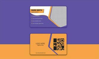 Business Card Template Design vector