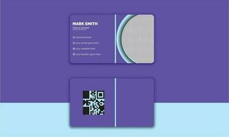 Business Card Template Design vector