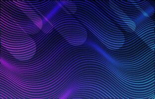 Gradient Waves Halftone Background with Blue Purple Color vector