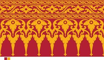 traditional Lao ornament   for decoration vector