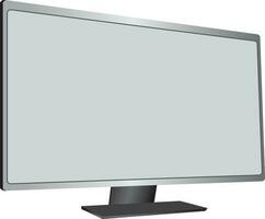 isolated 3d monitor vector