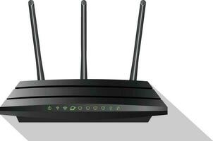 wireless router for internet vector