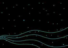 abstract background with green stars in black vector