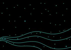 abstract background with green stars in black vector