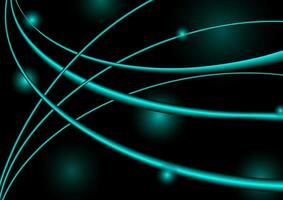 abstract background with green lights vector