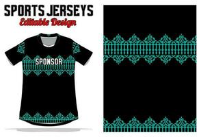 jersey design for sport uniform vector