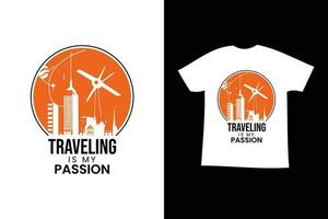 vector illustration travel t shirt design. traveling graphic t shirt. retro vintage t shirt template.