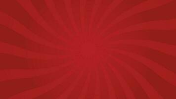 Red zoom out twisted rays effect background vector