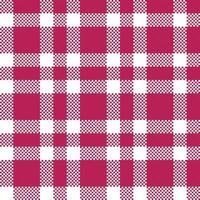 Plaid Pattern Seamless. Traditional Scottish Checkered Background. Traditional Scottish Woven Fabric. Lumberjack Shirt Flannel Textile. Pattern Tile Swatch Included. vector