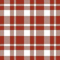 Tartan Plaid Seamless Pattern. Checker Pattern. Template for Design Ornament. Seamless Fabric Texture. Vector Illustration