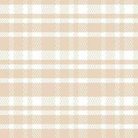 Tartan Plaid Seamless Pattern. Gingham Patterns. Traditional Scottish Woven Fabric. Lumberjack Shirt Flannel Textile. Pattern Tile Swatch Included. vector